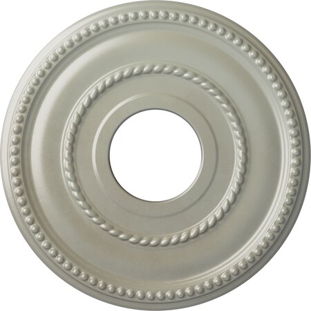 Ekena Millwork Valeriano Ceiling Medallion (Fits Canopies up to 6 1/4"), 12 1/8"OD x 3 5/8"ID x 3/4"P, Flash Copper CM12VAFCS